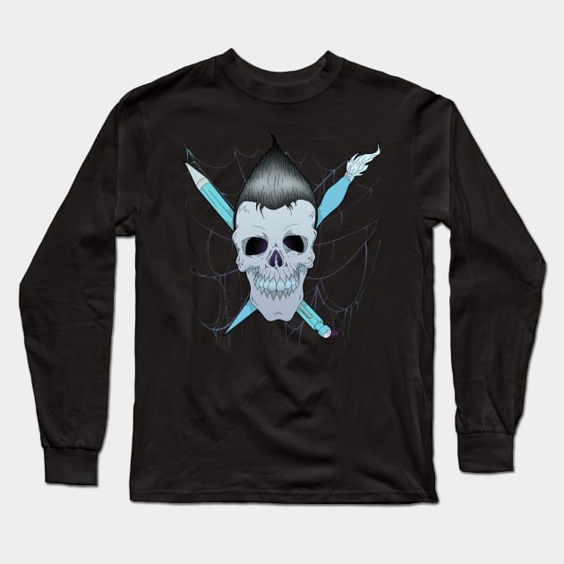 Horror Art Long Sleeve T-Shirt by schockgraphics